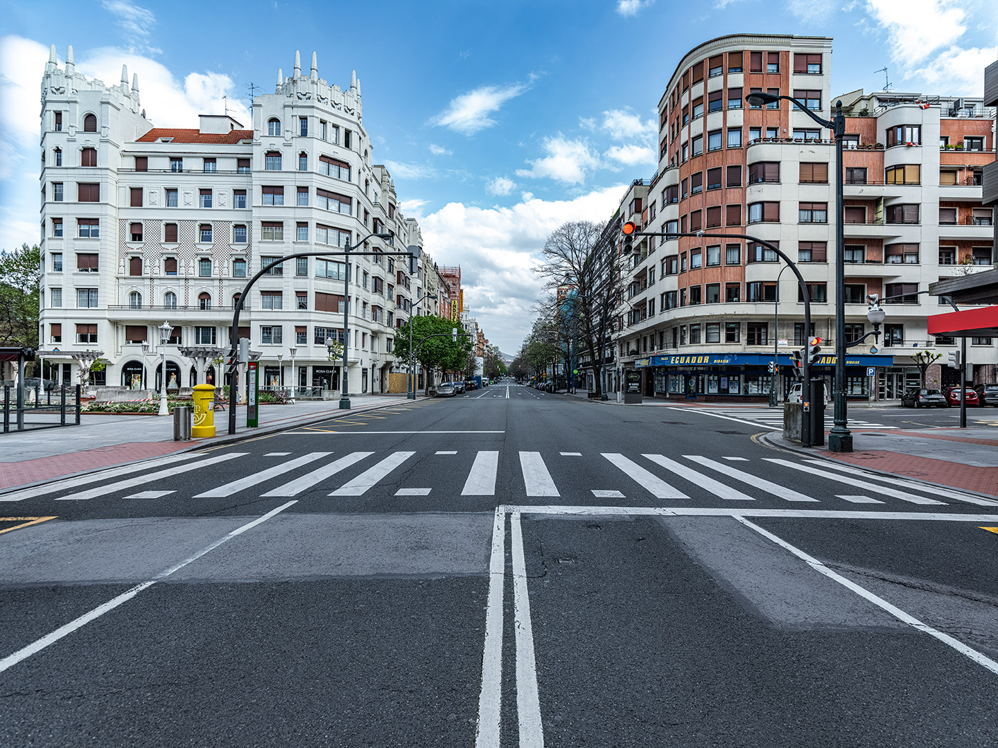 Gran Vía D. Diego López de Haro 12-04-2020 16:16 h - Impresión directa sobre Dibond